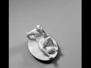 footballer 02 afterfall 01 3D Print Model
