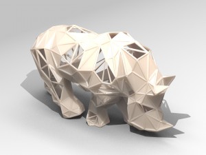 rhino lattice 3d print model Modèles 3D en vedette