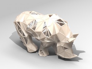 rhino lattice 3d print model Modèles 3D en vedette