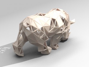 rhino lattice 3d print model Modèles 3D en vedette