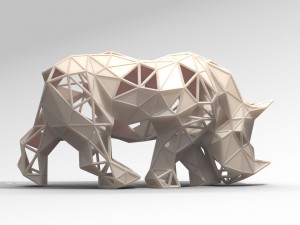 rhino lattice 3d print model Modèles 3D en vedette