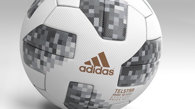 official ball fifa worldcup 2018 telstar pbr 3D Модель .c4d .max .obj .3ds .fbx .stl .blend 