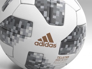 official ball fifa worldcup 2018 telstar pbr 3D Model