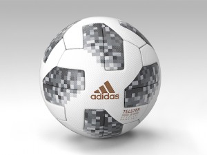 official ball fifa worldcup 2018 telstar pbr 3D Модель