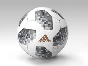 official ball fifa worldcup 2018 telstar pbr 3D Model