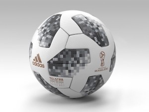 official ball fifa worldcup 2018 telstar pbr 3D Модель