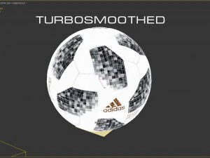 official ball fifa worldcup 2018 telstar pbr 3D Model