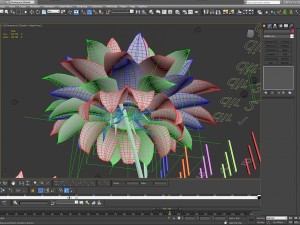aster 3d growth animated model 3Dモデル