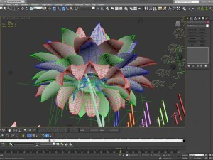 aster 3d growth animated model 3D Model