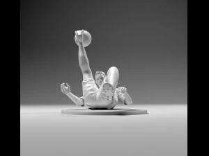 footballer 02 flipstrike 02 stl 3D Print Model