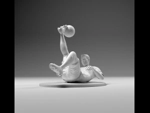 footballer 02 flipstrike 02 stl 3D Print Model