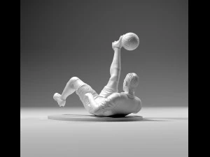 footballer 02 flipstrike 02 stl 3D Print Model