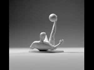 footballer 02 flipstrike 02 stl 3D Print Model
