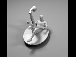 footballer 02 flipstrike 02 stl 3D Print Model