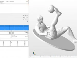 footballer 02 flipstrike 02 stl 3D Print Model