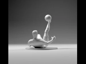 footballer 02 flipstrike 01 stl 3D Print Model