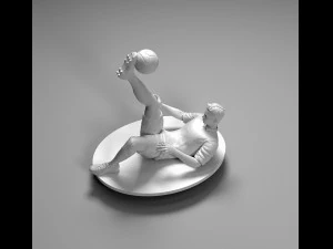 footballer 02 flipstrike 01 stl 3D Print Model