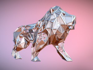 lion lattice 3D Print Model