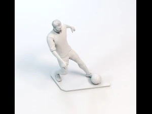 footballer 03 footstrike 01 stl 3D Print Model
