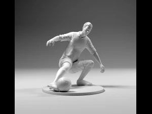 footballer 02 footstrike 05 stl 3D Print Model