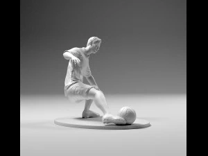 footballer 02 footstrike 05 stl 3D Print Model
