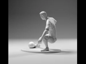 footballer 02 footstrike 05 stl 3D Print Model