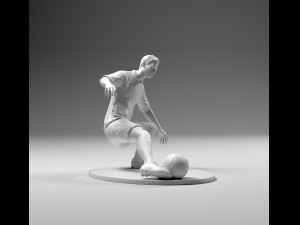footballer 02 footstrike 05 stl 3Dプリントモデル