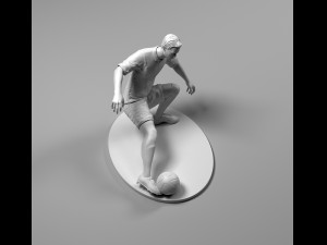 footballer 02 footstrike 05 stl 3Dプリントモデル