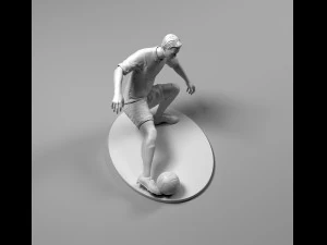 footballer 02 footstrike 05 stl 3D Print Model