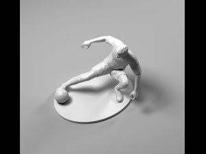 footballer 02 footstrike 05 stl 3Dプリントモデル
