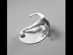 footballer 02 footstrike 05 stl 3D Print Model