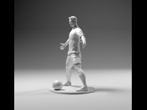 footballer 02 powerstand 01 stl 3D प्रिंट मॉडल