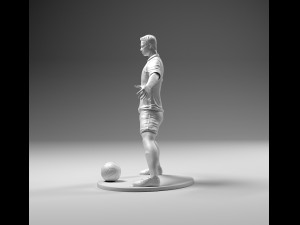 footballer 02 powerstand 01 stl 3D 打印模型