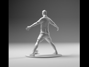 footballer 02 powerstand 01 stl 3D 打印模型