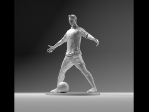 footballer 02 powerstand 01 stl 3D 打印模型