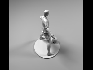 footballer 02 powerstand 01 stl 3D 打印模型