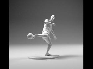 footballer 02 footstrike 06 stl 3D Print Model