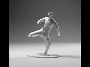 footballer 02 footstrike 06 stl 3D Print Model