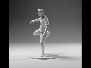 footballer 02 footstrike 06 stl 3D 프린트 모델