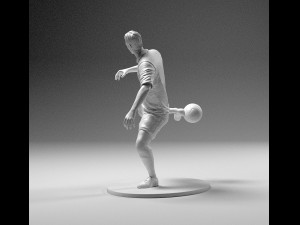 footballer 02 footstrike 06 stl 3D 프린트 모델