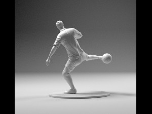 footballer 02 footstrike 06 stl 3D 프린트 모델