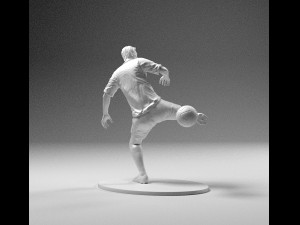 footballer 02 footstrike 06 stl 3D 프린트 모델