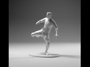 footballer 02 footstrike 06 stl 3D Print Model