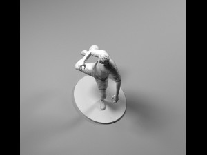footballer 02 footstrike 06 stl 3D 프린트 모델