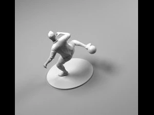 footballer 02 footstrike 06 stl 3D Print Model