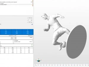 footballer 02 footstrike 06 stl 3D Print Model