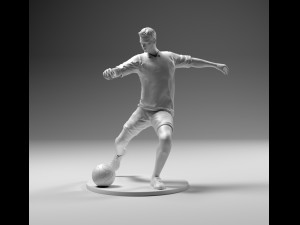 footballer 02 footstrike 07 stl 3D Print Model