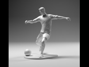 footballer 02 footstrike 07 stl 3D Print Model