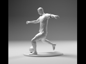 footballer 02 footstrike 07 stl 3D Print Model