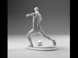 footballer 02 footstrike 07 stl 3D Print Model